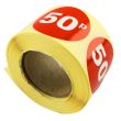 Wholesale Retail Label "50p" Stickers (500) 