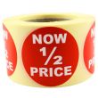 Wholesale Retail Label "Now 1/2 Price" Stickers (500) 