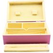 Wholesale Roll Tray Wooden Box - Pink