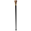 Wholesale Round Capstick Walking Stick - Black