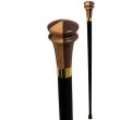 Wholesale Round Capstick Walking Stick - Black