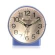 Wholesale Round Mid Sized Bedside Quartz Alarm Clock - Blue