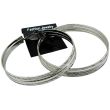 Wholesale Silver Patterned Hoop Earrings - 9cm