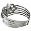Wholesale Silver Stainless Steel Bracelets - Diamond Design