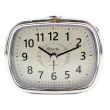 Wholesale Small Quartz Alarm Clock- Black / Silver