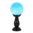 Wholesale Small Teal Crystal Ball On Stand 