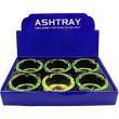 Wholesale Sparky's Round Glass "Rasta Leaf" Ashtray - Assorted Designs 