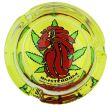 Wholesale Sparky's Round Glass "Rasta Leaf" Ashtray - Assorted Designs 