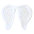 Wholesale White Net And Feather Angel Wings - 46x40cm
