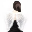 Wholesale White Net And Feather Angel Wings - 46x40cm