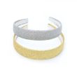 Wholesale Wide Glitter Fabric Aliceband - 2.5cm