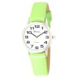 Wholesale Women's Classic Bold Easy Read Strap Watch - Lime Green