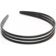 Wide 3 Row Black Plastic Aliceband 