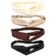 Diamante Bandeau With Front Link Design -Assorted Colours (23cm)