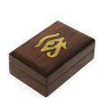 Wooden Pill Box Box Eye Of Horus 7.5x5x3.5cm