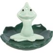 Yoga Frog Ceramic Incense Stick Holder