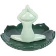 Yoga Frog Ceramic Incense Stick Holder