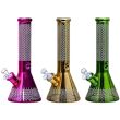 Zigzag Line Design Glass Waterpipe - Assorted (12.5inch)