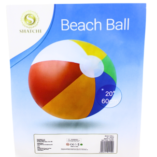 20" Multicoloured Beach Ball