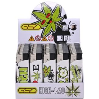 GSD Refillable Electronic Lighters - High 4:20 (Assorted)