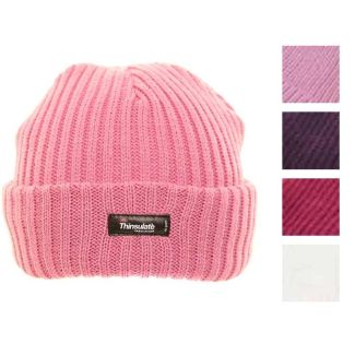 Ladies Chunky Knit Thinsulate Ski Hat - Assorted colours