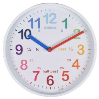 Wholesale Acctim Wickford Time Teaching Wall Clock - White (20cm)
