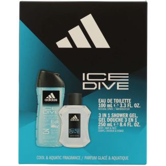 Adidas ICE Dive 2pcs Men's Gift Set (Shower Gel & Natural Spray)