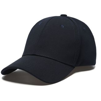 Adults 6 Panel Plain Baseball Cap - Navy