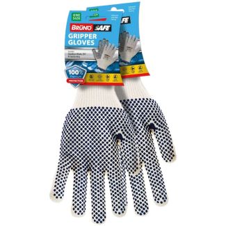 Bruno Gripper Gloves 2 Pairs  - Dot Design (One Size)