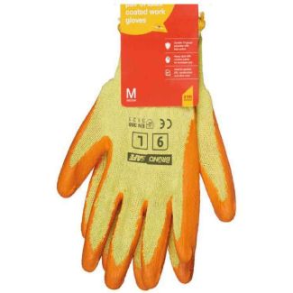 Bruno Latex Working Gloves - Orange (Size-8)