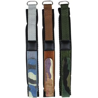 Camouflage Hook and Loop Watch Strap with Velcro Fastening - Assorted - 14mm