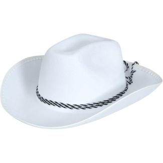 Classic Cowboy Hat - Felt - White