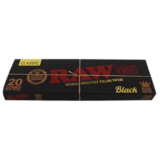 RAW Black King Size Cones