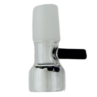 Clear Glass Cone With Black Handle 19mm