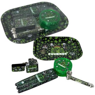 Cournot Mini Travel Kit Smoking Gift Set With Lighter 