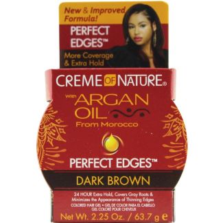 Creme Of Nature Argan Oil Perfect Edges - Dark Brown (2.25Oz)