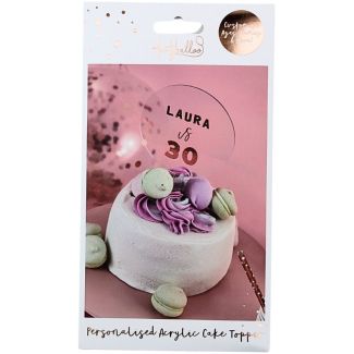 Customised Cake Topper - Rose Gold 