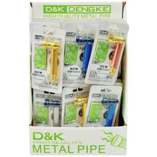 D&K Shiny Metal Pipe with Silver Screen – 10cm