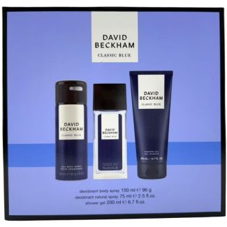David Beckham 3pcs Men's Gift Set - Classic Blue