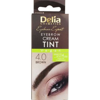 Delia Color Cream For Eyebrow 4.0 Brown With Argan Oil