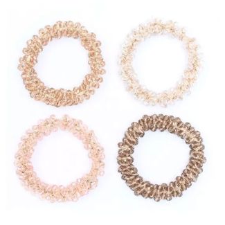 Facetted Glass Bead Hair Elastic - Assorted - 1cm x 4.5cm