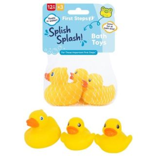  First Steps Vinyl Duck Family Bath Toys (3 Pack)