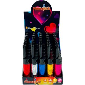 Flamejack Candle Laser Heart Design Lighter -  Assorted