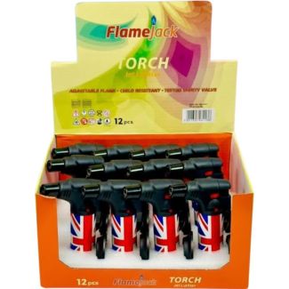 FlameJack Jumbo Torch Jet Lighter - Union Jack Design