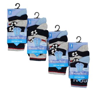Boys "Football" Design Socks (3 Pair Socks) 6-8yr