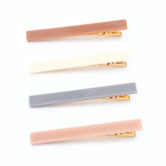 Gilt Enamel Hair Clips Assorted - 8.5cm