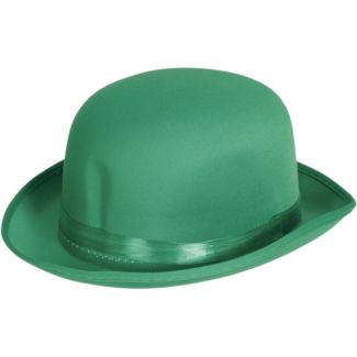 Green Clown Bowler Hat