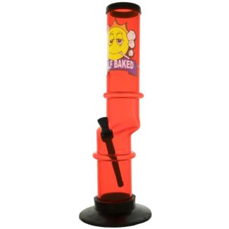 Half Baked "Downfall" Acrylic Waterpipe - Assorted - 12 Inch