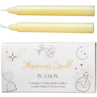 Happiness Magic Spell Candles  - Yellow (Pack of 3)