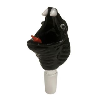 Wholesale Jaxx USA 'Back Mamba' Glass Cone - Black (14.4 mm)